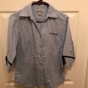 Chase Bank apparel 3/4 sleeve shirt